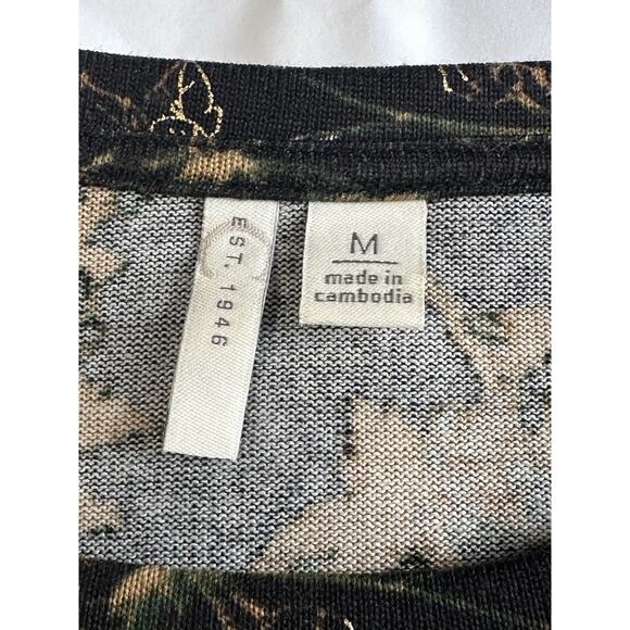 Cato Est. 1946 Women’s Sz M Top Pullover Long Sleeve Gold Threads Fall Winter - Picture 8 of 13